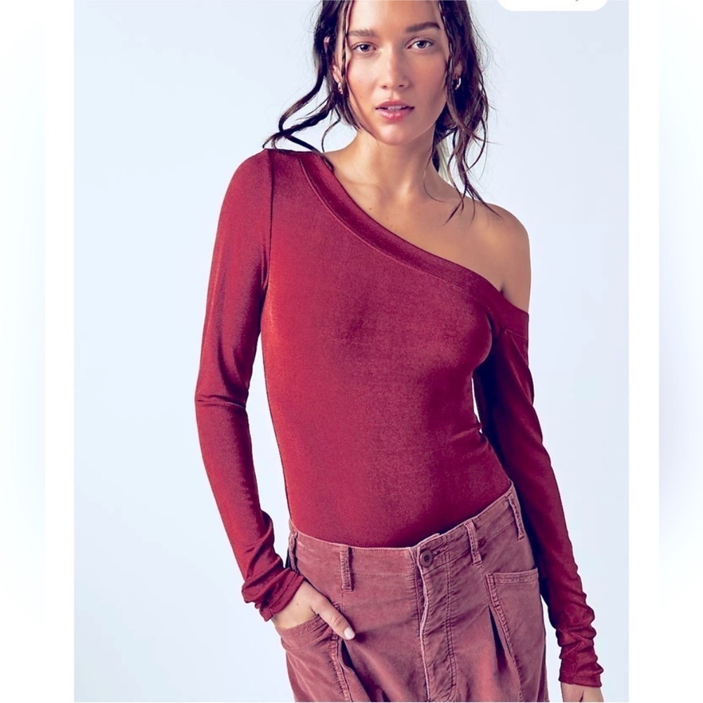 Free People Off shoulder That’s Hot Bodysuit. - Picture 8 of 13